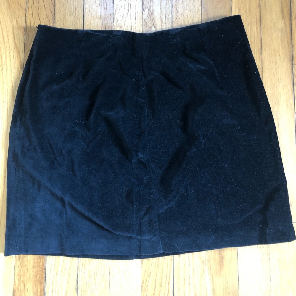 Old Navy Side Zip Velvet Skirt
